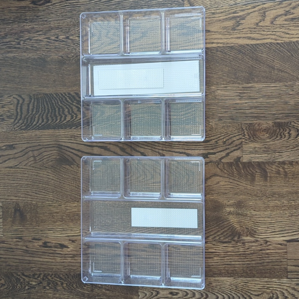 Acrylic drawer organizers (2)